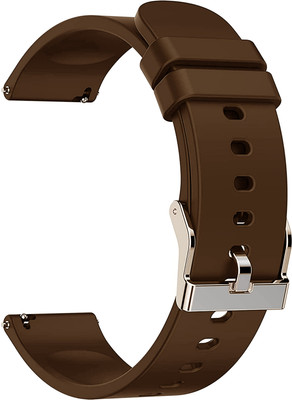 Melfo Soft Silicone Strap Compatible with Fireboltt Dagger Smart Watch Strap(Brown)