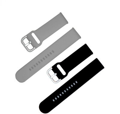 BLACK LOVIES 22 mm compatible with Dozo watch R Smart Watch Strap(Black, Grey)