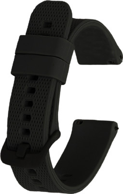 Melfo Silicone Strap Compatible For Redmi Watch 5 Active Smart Watch Smart Watch Strap(Black)