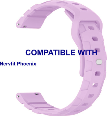 ACM WSM30R22LV3870 Watch Strap Silicone Belt 22mm for Nervfit Phoenix Smartwatch Lavender Smart Watch Strap(Purple)