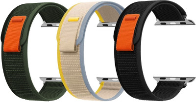 BLACK LOVIES Smart Watch Strap For Boat Wave Glory / Glory Pro Smartwatch Belt 44MM Smart Watch Strap(Black, Green, Yellow)