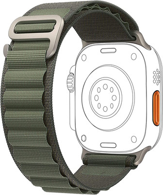 SwapME Alpine Loop Bands Compatible with iWatch Band 41mm 40mm 38mm Rugged Nylon Sport Strap Smart Watch Strap(Green)