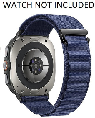 RUPELIK Alpine Loop Nylon Band Compatible with Galaxy Watch 7 Ultra 47mm Band Smart Watch Strap(Blue)