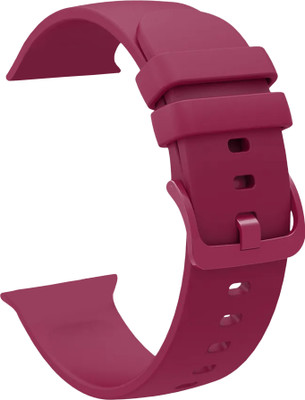 ACM Sliding Watch Strap Silicone Color Hook for Crossbeats Ignite S3 Max Smartwatch Belt Band Purple Smart Watch Strap(Red)