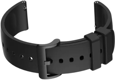 Zelfo Silicon Strap BeltCompatible With Pebble Revolver Smart Watch Smart Watch Strap(Black)