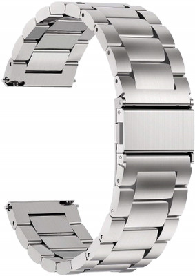 Big Wings 22mm Chain Strap Compatible with FIRE-BOLTT RING 2, MERCURY (BSW006) Smart Watch Strap(Silver)