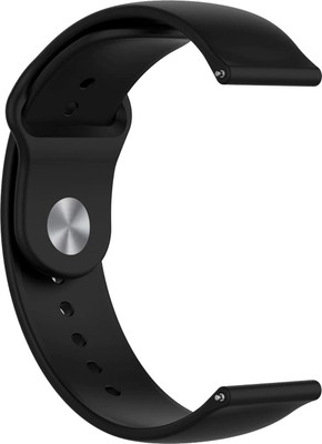 ACM Watch Strap Silicone Belt for Fossil Q Founder 2.0 Smartwatch Sports Black Smart Watch Strap(Black)