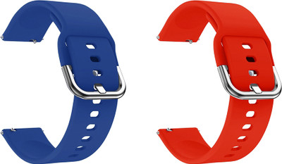ACM Pack of 2 Watch Strap Hook for Fireboltt Beast Spo2 Bsw002 (Blue/Red) Smart Watch Strap(Mullti Color)