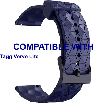 ACM Watch Strap Silicone Designer Belt for |Tagg Verve Lite Smartwatch Blue Smart Watch Strap(Blue)