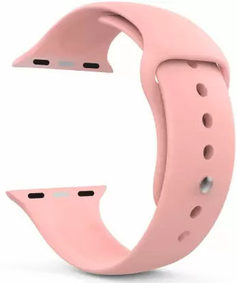 Firetook Plain Strap Silicon Bands/Straps Compatible with Watch T55/T550 W26, 49mm 45mm 44mm 42mm Men & Women, Adjustable Strap with Metal G-Hook Premium Strap for iWatch Ultra Series SE 8 7 6 5 4 3 2 1 Smart Watch Strap Smart Watch Strap(Pink)