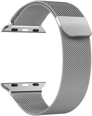 AOnes Magnetic Loop Watch Strap Slide 42mm 44mm 45mm 46mm 49mm for Hammer Active 2.0 Ultra Smart Watch Strap(Silver)