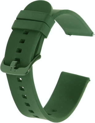 Colorcase Silicon Strap Compatible For Pebble Vienna Smart Watch Smart Watch-23 Smart Watch Strap(Green)