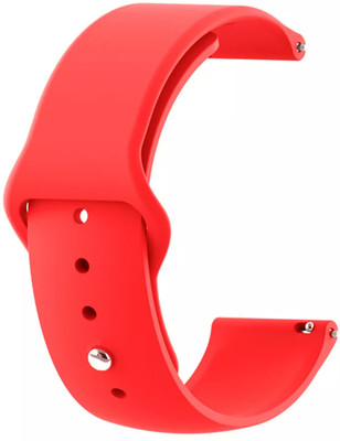 AOnes Silicone Belt Watch Strap for Croma Stride Is Watch Belt Smart Watch Strap(Red)
