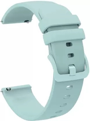 TECHNUV Coloured Buckle Silicon 22MM Smart Watch Strap compatible for 22mm Smart Watches Smart Watch Strap(Blue)