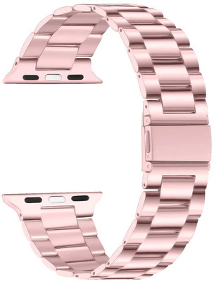 Colorcase Stainless Steel Strap Compatible with Fire-Boltt Ring Pro Bsw029 Smart Watch Smart Watch Strap(White, Pink)