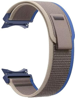 SwapME Trail Nylon Loop Strap Compatible Galaxy Watch 6 Watch 6 Classic Galaxy Watch 5 Pro Galaxy Watch 4 Watch 4 Classic Adjustable Cloth Velcro Band for Watch 6 5 4 Smart Watch Strap(Grey)