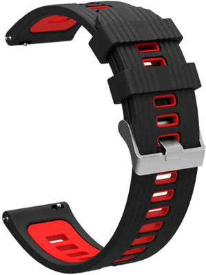 Colorcase Silicon Strap Compatible with Pebble Mega Smart Watch Smart Watch Strap(Black)