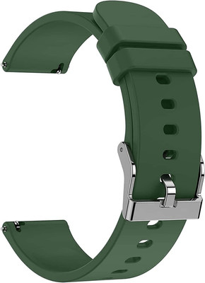Melfo Soft Silicone Strap Compatible with Pebble Vama Smart Watch Smart Watch Strap(Green)