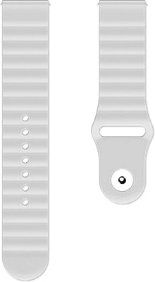 ACM Watch Strap Wave Belt for Fireboltt Ninja Call 2 Plus Bsw025 Smartwatch White Smart Watch Strap(White)