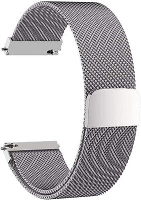 KHR Watch Strap Magnetic Loop for Noise Pulse 2 Max Metal Chain Band Smart Watch Strap(Silver)