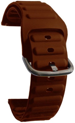 Melfo New-Rubber Strap Compatible with Realme S Pro Smart Watch Strap(Brown)