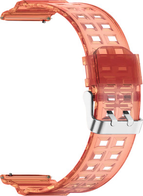 ACM Watch Strap Transparent Design for V2a Cimo 1 Smartwatch Belt Band Orange Smart Watch Strap(Orange)