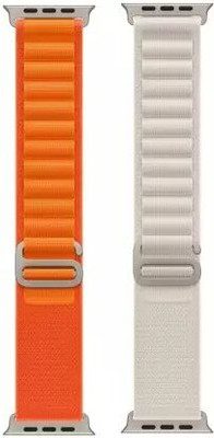 Geo SPORTS Alpine Loop Nylon Bands/Straps Compatible with Watch 49mm 45mm 44mm 42mm Men & Women, Adjustable Strap with Metal G-Hook Premium orange and white Strap for iWatch Ultra Series SE 8 7 6 5 4 3 2 1 (Only Alpine Loop Strap for Apple iWatch, Watch NOT Included) Smart Watch Strap(White, Orange) Geo SPORTS Alpine Loop Nylon Bands/Straps Compatible with Watch 49mm 45mm 44mm 42mm Men & Women, Adjustable Strap with Metal G-Hook Premium orange and white Strap for iWatch Ultra Series SE 8 7 6 5 4 3 2 1 (Only Alpine Loop Strap for Apple iWatch, Watch NOT Included) Smart Watch Strap(White, Orange)