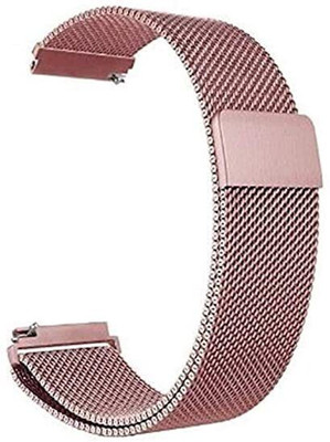 BLACK LOVIES 22 mm Metal Magnetic Smartwatch Strap Compatible with Noice. Fit - Active. Smart Watch Strap(Pink)