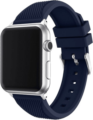 DailyObjects Resistance Silicone Apple Wrist Band (38/40/41mm) Smart Watch Strap(Blue)