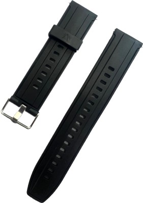Melfo Flexible Silicon Strap Compatible with Gionee Stylfit Gsw5 pro Smart Watch Strap(Black)