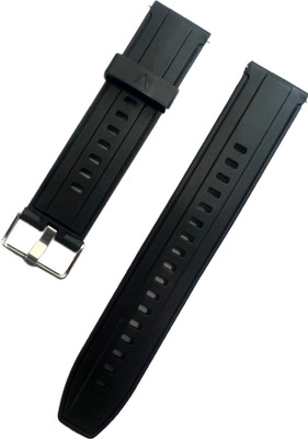 Melfo Flexible Silicon Strap Compatible with Fossil Gen 5E Smart Watch Strap(Black)