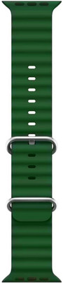 BLACK LOVIES SOFT SILICON BELT FOR T800 ULTRA Smart Watch Strap(Green)