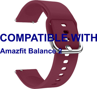 ACM WSM8H22BPU3916 Watch Strap Hook Belt 22mm for |Amazfit Balance 2 Smartwatch Purple Smart Watch Strap(Purple)