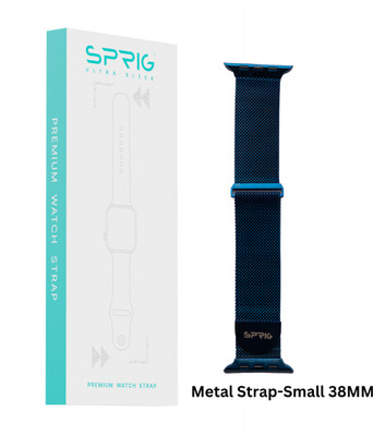 Sprig Metal Strap with Magnet Buckle for iWatch Series 2 (Small 38MM) Smart Watch Strap(Blue)