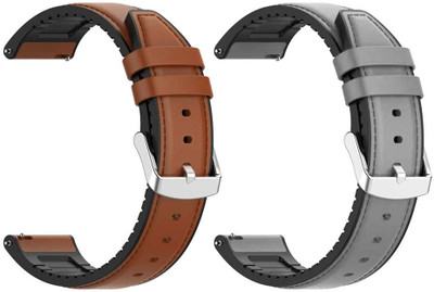 AOnes Pack of 2 Watch Strap Leather Silicone Belt for Boat Wave Neo/ Boat Wave Prime 47/ Boat Wave Style Call/ Boat Watch Wave Connect/ Boat Wave Beat Call Smart Watch Strap(Brown, Grey) AOnes Pack of 2 Watch Strap Leather Silicone Belt for Boat Wave Neo/ Boat Wave Prime 47/ Boat Wave Style Call/ Boat Watch Wave Connect/ Boat Wave Beat Call Smart Watch Strap(Brown, Grey)