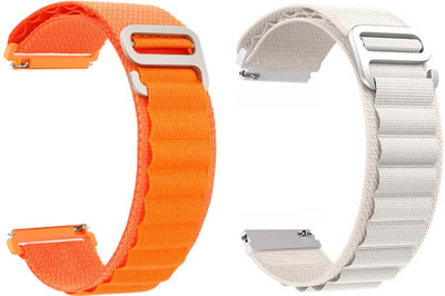 AOnes Pack of 2 Alpine Nylon Loop Watch Strap for Noise Twist Go/ Cmf By Nothing Watch Pro 2/ Fire-Boltt Phoenix Ultra Bsw108/ Boat Wave Call 2/ Oneplus Watch 2R/ Redmi Watch 5 Lite Smart Watch Strap(Orange, White) AOnes Pack of 2 Alpine Nylon Loop Watch Strap for Noise Twist Go/ Cmf By Nothing Watch Pro 2/ Fire-Boltt Phoenix Ultra Bsw108/ Boat Wave Call 2/ Oneplus Watch 2R/ Redmi Watch 5 Lite Smart Watch Strap(Orange, White)