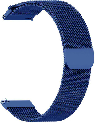 AOnes Magnetic Loop Watch Strap for Hammer Stroke Smart Watch Strap(Blue)