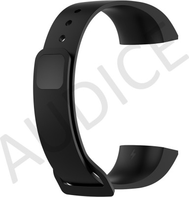 AUDICE Soft Silicone TPU Wrist Replacement Strap for Mi Band 4C /Redmi 4C Watch Smart Band Strap(Black)