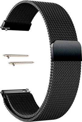 PUNAK 22 MM Metal Chain Belt Smart Watch Strap(Black)