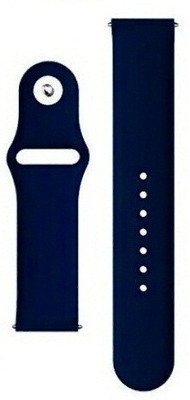 BLACK LOVIES 22 MM Soft Silicon Smartwatch Strap Smart Watch Strap(Blue)