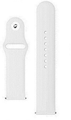 BLACK LOVIES 22MM Soft Silicon Smartwatch Strap Compatible With One Plus Watch / Watch Cobalt Smart Watch Strap(White)