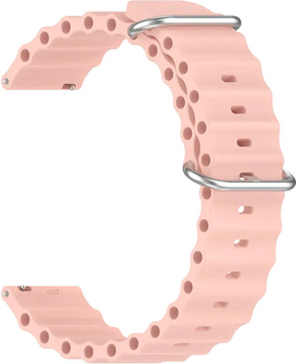 ACM Watch Strap Silicone Smart for Pebble Cosmos Endure Smartwatch Belt Creame Smart Watch Strap(Pink)