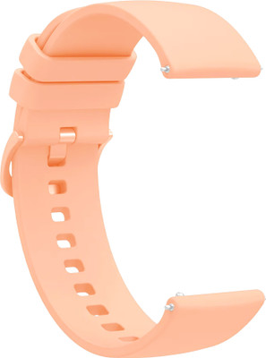 ACM WSM24L22CP3913 Watch Strap Silicone Color Hook Belt 22mm for Maxima Max Pro Delta Smartwatch Creame Pink Smart Watch Strap(Pink)