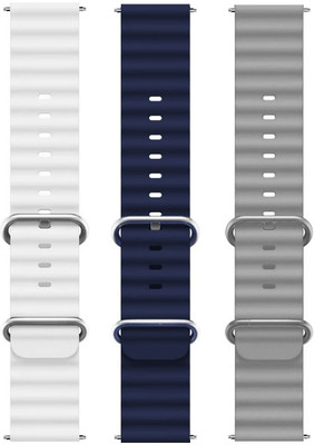 BLACK LOVIES 22MM Smart Watch Strap Belt For Noise Colorfit Icon 2 / Icon 3 / Icon 3 Plus Only. Smart Watch Strap(White, Blue, Grey)
