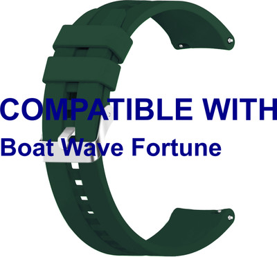ACM WSM15C22GR3911 Watch Strap Silicone Hook Belt 22mm for Boat Wave Fortune Smartwatch Green Smart Watch Strap(Green)