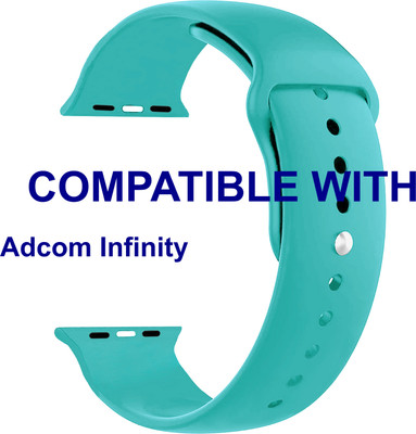 ACM WSM2P40LBL1677 Sliding 44mm 49mm Watch Strap Silicone Belt for Adcom Infinity Smartwatch Light Blue Smart Watch Strap(Blue)