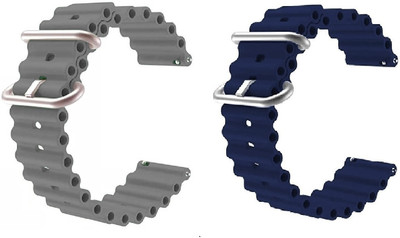 BLACK LOVIES 22 mm Ocean Smart Watch Band Strap Smart Watch Strap(Grey, Blue)
