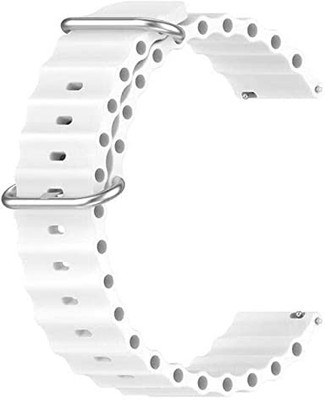 APNA KANHA Smart Watch Band Size 20 mm Smart Watch Strap(White)