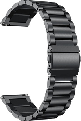 ACM Watch Strap Metal for Boat Wave Flex Connect Smartwatch Belt Black Smart Watch Strap(Black)