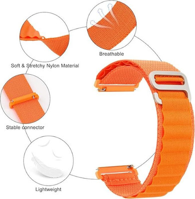 Like Star 22mm Soft Strap (compatible Watch List In Photo & Description) Smart Watch Strap(Orange)